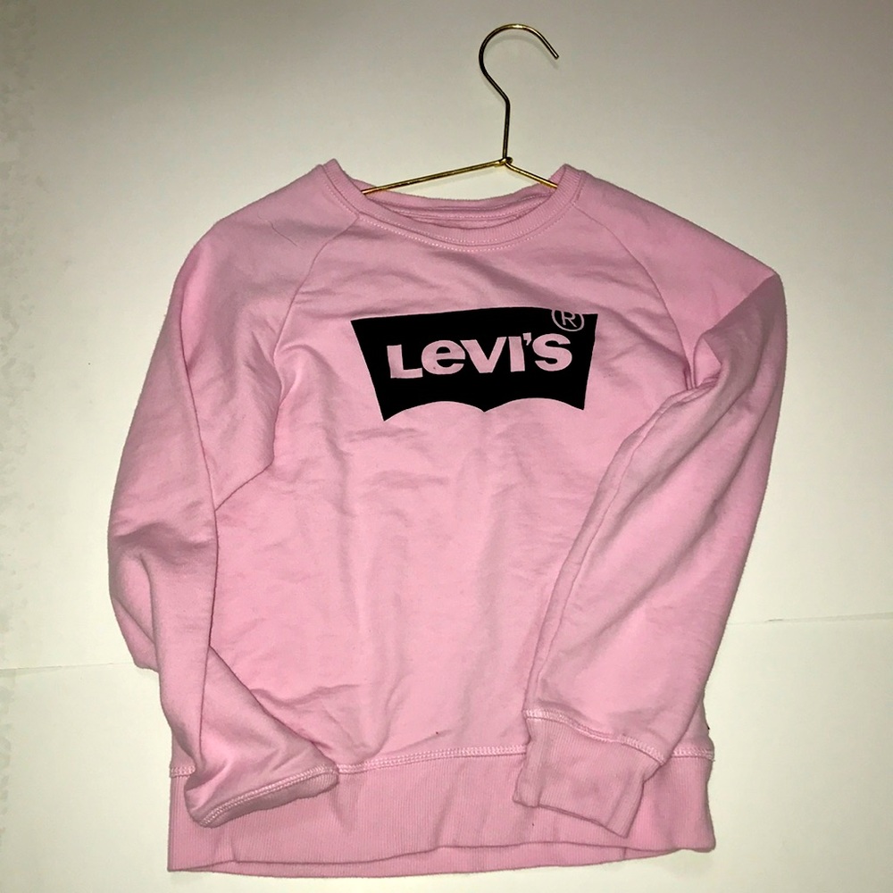 Levi’s pink sweater with black